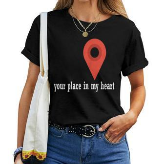 Your Place In My Heart- For Mom And Dad -Valentine's Day Women T-shirt - Monsterry CA