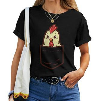 Pocket Chicken Whisperer Cute Poultry Farm Animal Farmer Women T-shirt - Monsterry CA