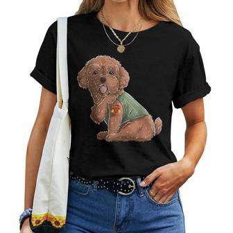 Poodle I Love Mom Tattoo Dog Mother's Day Women T-shirt - Monsterry DE