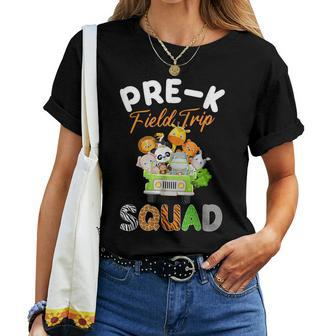Pre-K Zoo Field Trip Squad Matching Students Teacher Women T-shirt - Monsterry CA