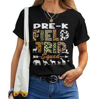 Pre-K Zoo Field Trip Squad Teacher Student Matching Women T-shirt - Monsterry DE