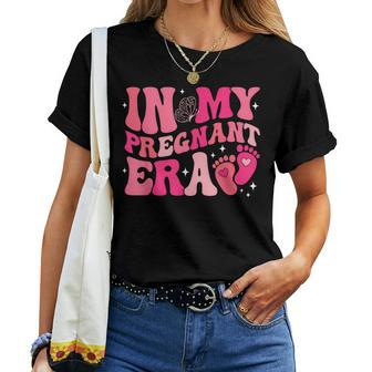 In My Pregnant Era Pregnancy New Mom Groovy Mother's Day Women T-shirt - Thegiftio