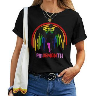 Pride Month Demon Pridemonth Demon Rainbow Cool Lgbt Women T-shirt - Monsterry AU