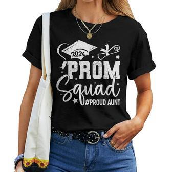 Prom Squad 2024 Proud Aunt Graduate Prom Aunt Class Of 2024 Women T-shirt - Seseable