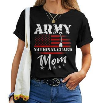 Proud Army National Guard Mom Us Flag Us Military Women Women T-shirt - Monsterry AU