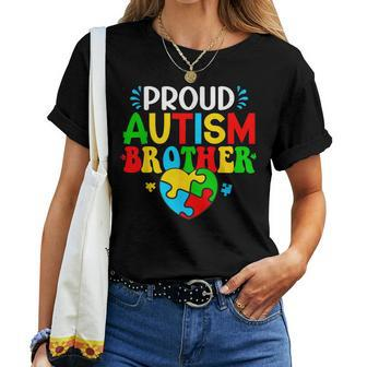 Proud Autism Brother Autism Awareness Autistic Sister Boys Women T-shirt - Monsterry