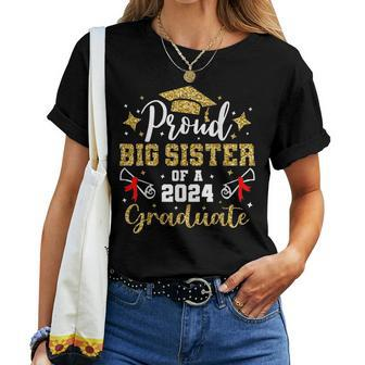 Proud Big Sister Class Of 2024 Graduate Senior Graduation Women T-shirt - Thegiftio UK