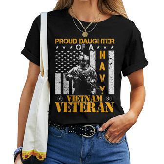 Proud Daughter Of A Navy Vietnam Veteran Women T-shirt - Monsterry AU