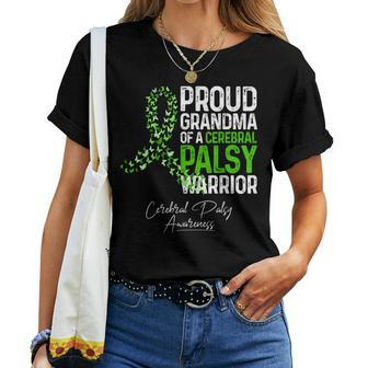 Proud Grandma Of A Cerebral Palsy Warrior Cp Awareness Women T-shirt - Seseable