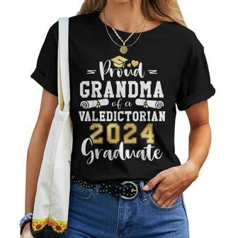 Proud Grandma Of A Valedictorian Class 2024 Graduation Women T-shirt - Thegiftio UK