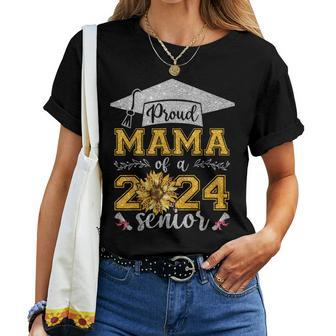 Proud Mama Of A Class Of 2024 Senior Graduate Women T-shirt | Mazezy CA