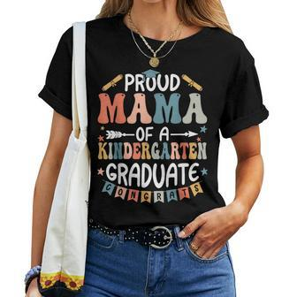 Proud Mama Of A Kindergarten Graduate Class Of 2024 Women T-shirt - Seseable