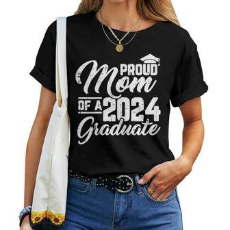 Proud Mom Of A 2024 Graduate Graduation Family Mama Women Women T-shirt - Monsterry UK