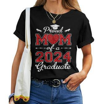 Proud Mom Of A Class Of 2024 Graduate For Senior 24 Women T-shirt | Mazezy AU