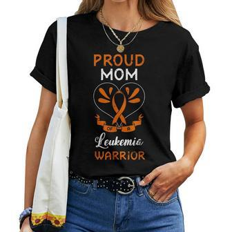 Proud Mom Of A Leukemia Warrior Mother's Day Women T-shirt - Monsterry