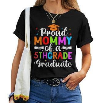 Proud Mommy Of 2024 5Th Fifth Grade Graduate Graduation Day Women T-shirt - Monsterry AU