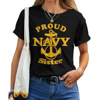 Proud Navy Sister Navy Sister Sister Women T-shirt - Monsterry CA