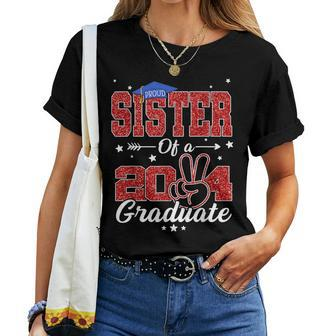 Proud Sister Of A 2024 Class Of 2024 Senior Graduate Party Women T-shirt - Monsterry AU