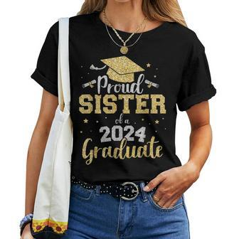Proud Sister Of A Class Of 2024 Graduate Senior Graduation Women T-shirt - Seseable
