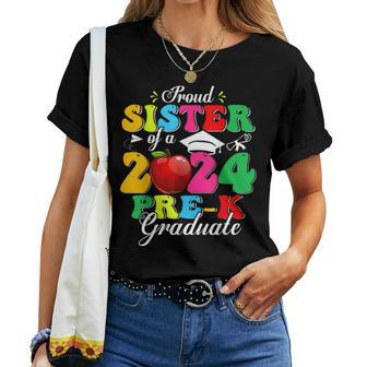 Proud Sister Of Preschool Graduate 2024 Pre-K Graduation Women T-shirt - Monsterry UK