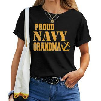 Proud Us Navy Grandma Military Pride Women T-shirt - Monsterry UK