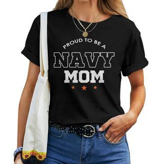 Proud Us Navy Mom Military Pride Women T-shirt - Monsterry