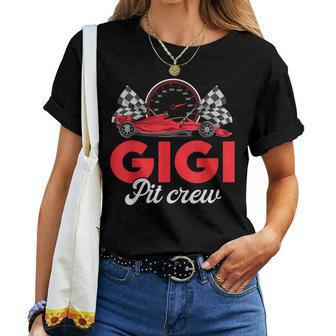 Race Car Gigi Of The Birthday Boy Gigi Pit Crew Women T-shirt - Monsterry AU