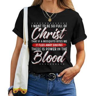 There Is Power In The Blood T Jesus Women T-shirt - Monsterry UK