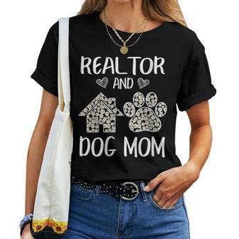 Realtor And Dog Mom Cute Flowers For Women Women T-shirt - Monsterry