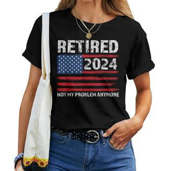 Retired 2024 Decoration Retirement Women T-shirt | Mazezy