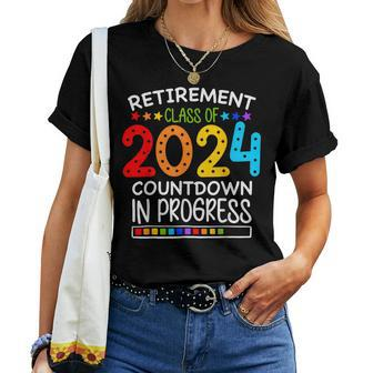 Retirement Class Of 2024 Teacher Countdown Loading Teacher Women T-shirt | Mazezy CA