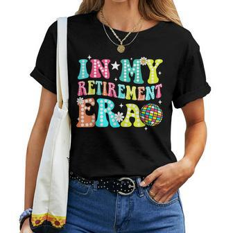 In My Retirement Era Groovy Teacher Retired 2024 Women T-shirt - Seseable