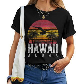 Retro Aloha Hawaii Hawaiian Island 1980S Vintage Women Women T-shirt - Monsterry CA