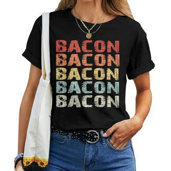 Retro Bacon Lover For And Women Women T-shirt - Monsterry UK