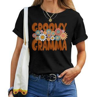 Retro Groovy Gramma Matching Family Mother's Day Party Women T-shirt - Monsterry AU