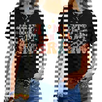 Retro Groovy In My Grandma Era Baby Announcement Women T-shirt | Seseable UK