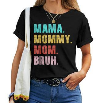 Retro Groovy Mama Mommy Mom Bruh Mother's Day Womens Women T-shirt | Mazezy DE