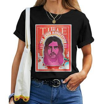 Retro Summer Jesus Revolution Vintage Christian Revival Women T-shirt - Monsterry