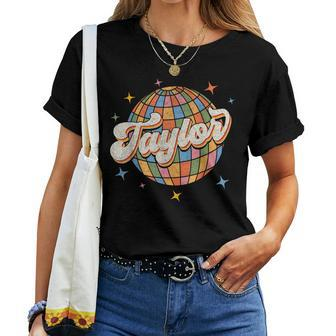 Retro Taylor First Name Personalized Groovy Birthday Women T-shirt - Monsterry CA