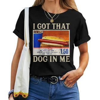 Retro Vintage I Got-That Dog In Me Hotdog Mens Women T-shirt | Mazezy