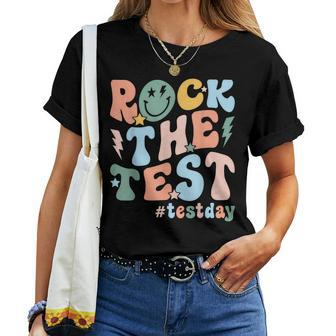 Rock The Test Test Day Teacher Student Testing Day Women T-shirt - Monsterry