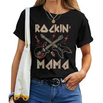 Rockin' Mama 1St Birthday Rockin' One Rock And Roll Star Women T-shirt - Seseable