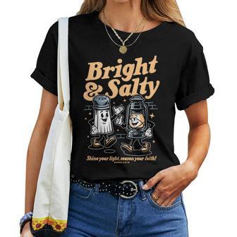 Salt & Light Of The World Matthew 5 Bible Verse Christian Women T-shirt | Seseable UK