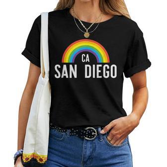 San Diego California Lgbt Gay Pride Rainbow Women T-shirt - Monsterry CA