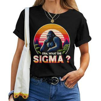 Sarcastic Humor Erm What The Sigma Ironic Meme Quote Women T-shirt - Monsterry AU
