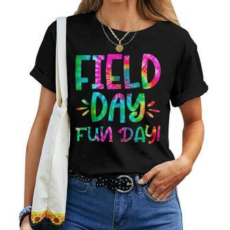 School Field Day Fun Tie Dye Field Day 2024 Teacher Women T-shirt - Seseable