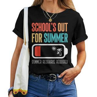 Schools Out For Summer Teacher Last Day Of School Women T-shirt - Seseable