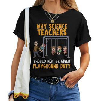 Science Physicist Chemist Teacher Vintage Women T-shirt - Monsterry DE