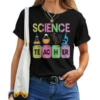 Science Teacher Periodic Table Elements Graphic Women T-shirt - Monsterry