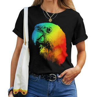 Senegal Parrot Colorful Rainbow Retro Women T-shirt - Monsterry AU